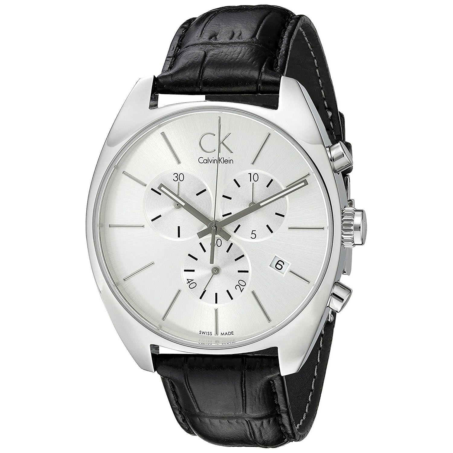 Calvin-Klein-Herren-Armbanduhr-Exchange-K2F27120-mit-Lederarmband-1