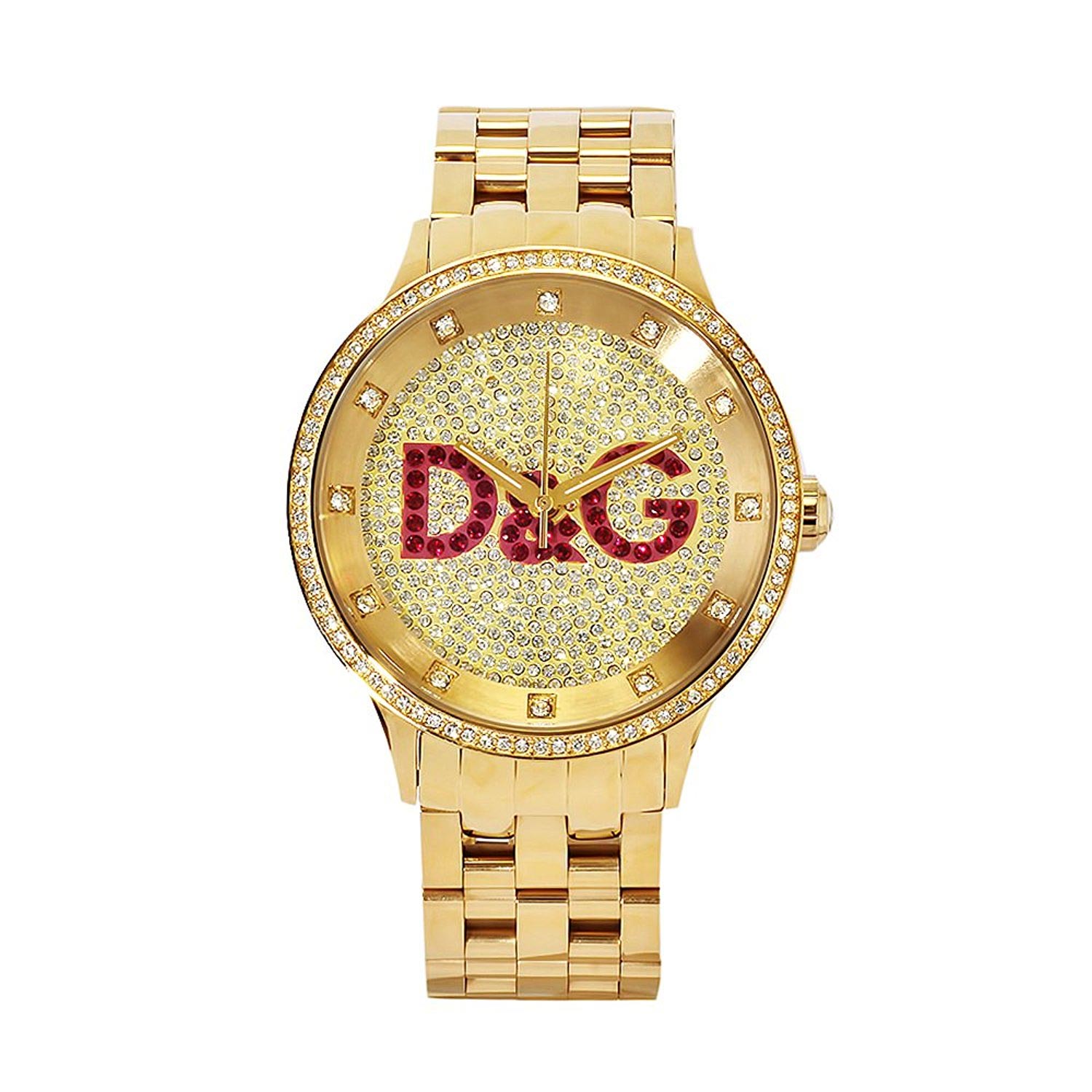 Dolce-&-Gabbana-goldene-Armbanduhr-DW0377-mit-Quarzuhrwerk-1