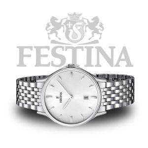 Festina-F16744-2-Herrenuhr-Dresswatch-Silber
