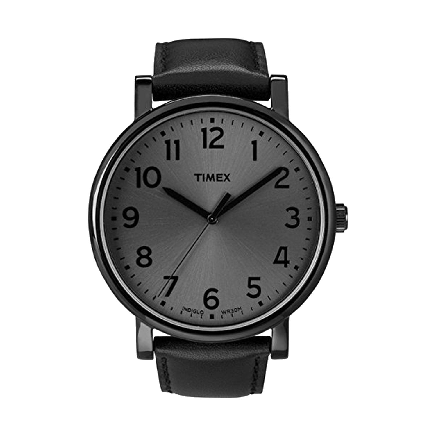 Timex-Easy-Reader-T2N346-schwarze-Herrenuhr-Dresswatch-mit-Lederband