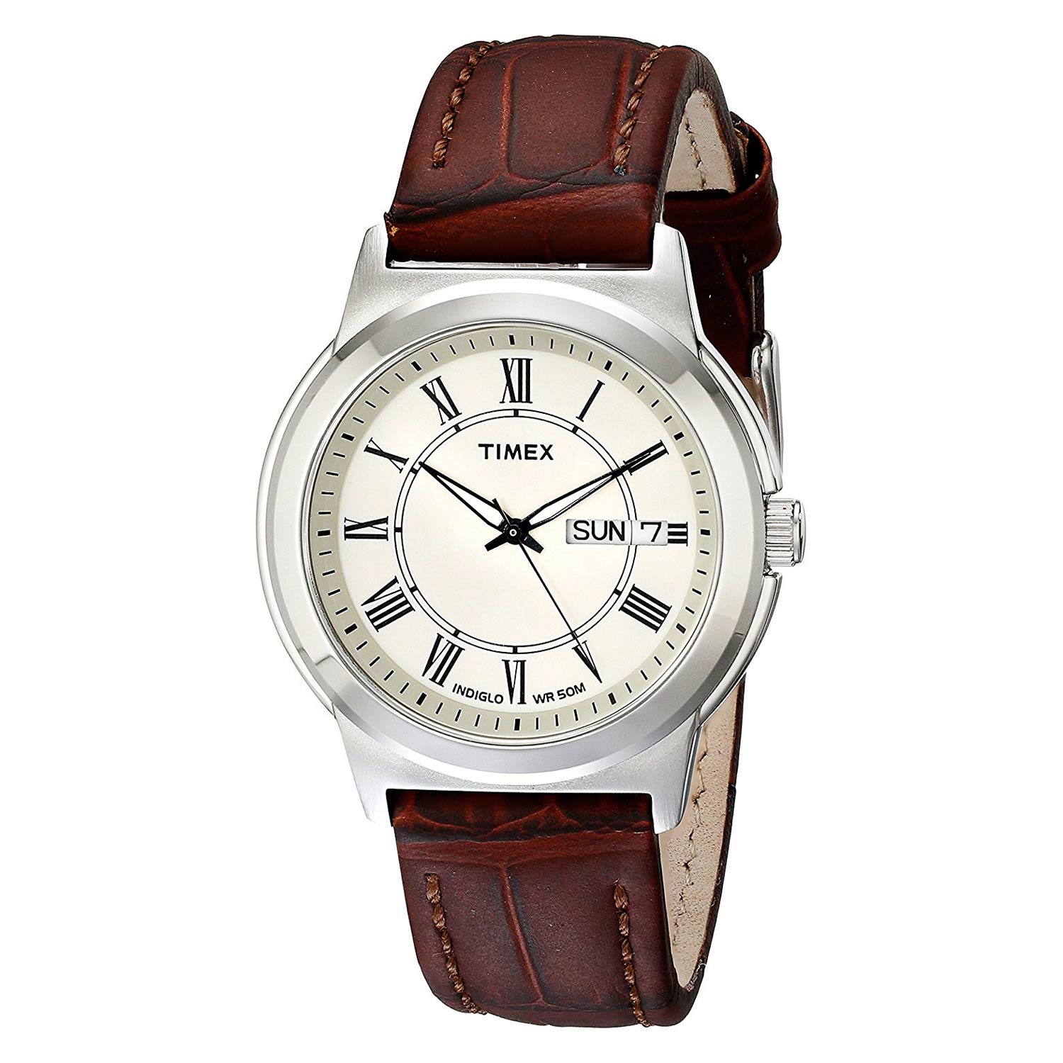 Timex-Elevated-Classics-T2E581-Herrenuhr-Dresswatch-mit-Lederarmband