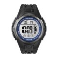 Timex-Marathon-T5K359-schwarze-Digital-Sportuhr-Maenner-Kautschukarmband