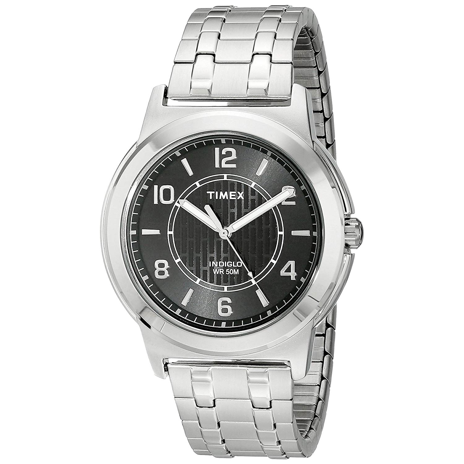 Timex-Street-TW2P61800-Herrenuhr-aus-Edelstahl-in-Silber-mit-Gliederarmband-und-Mineralglas