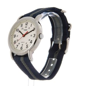 Timex-T2N654-Weekender-Special-Herrenuhr-mit-Nato-Armband-Blau-Grau