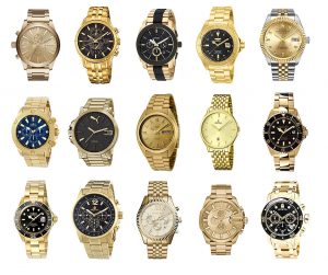 Armbanduhr schwarz gold - Der Favorit 